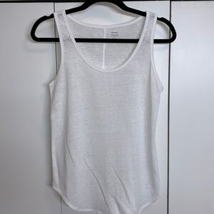 Two Old Navy, sheer tanks, one white one pink